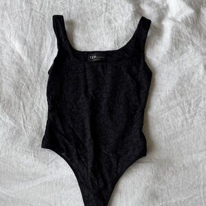 TEN by Babaton Black Lace Bodysuit